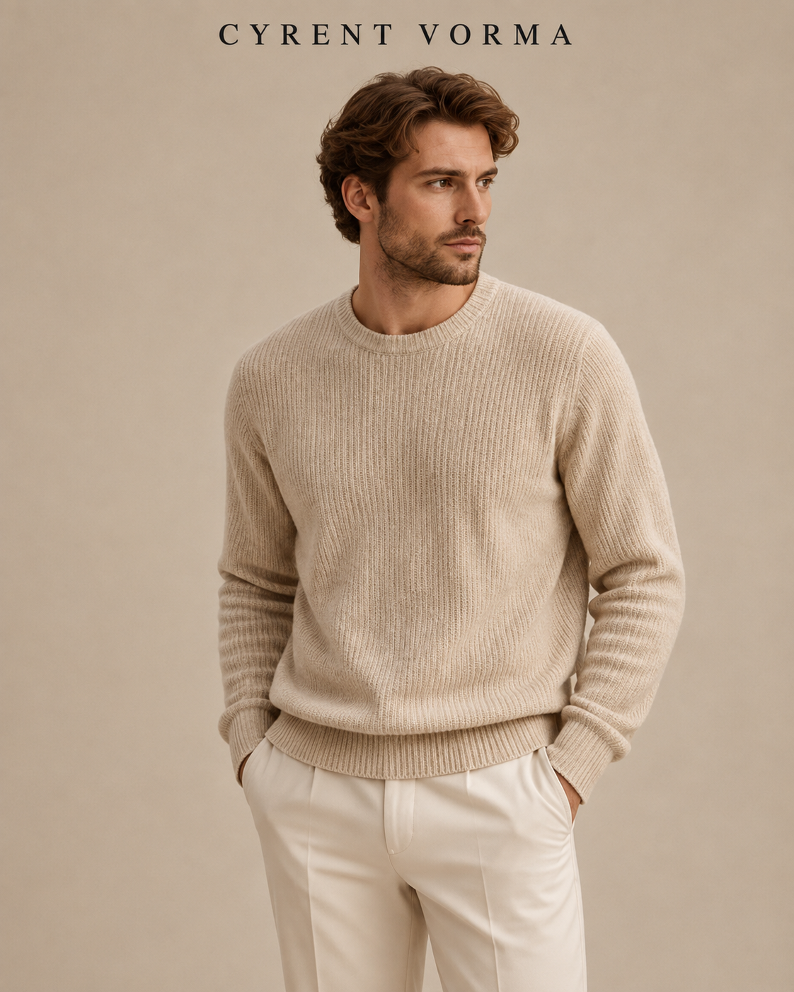 The Textured Crewneck Knit